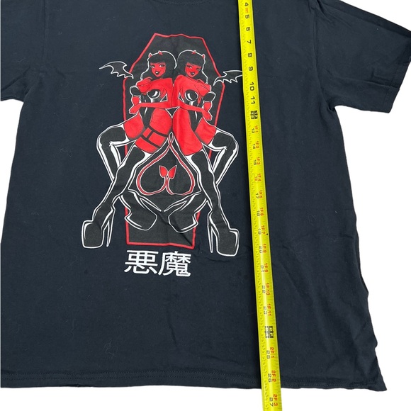 Demon Twins T-Shirt By Fauxmilk Medium - Picture 4 of 7